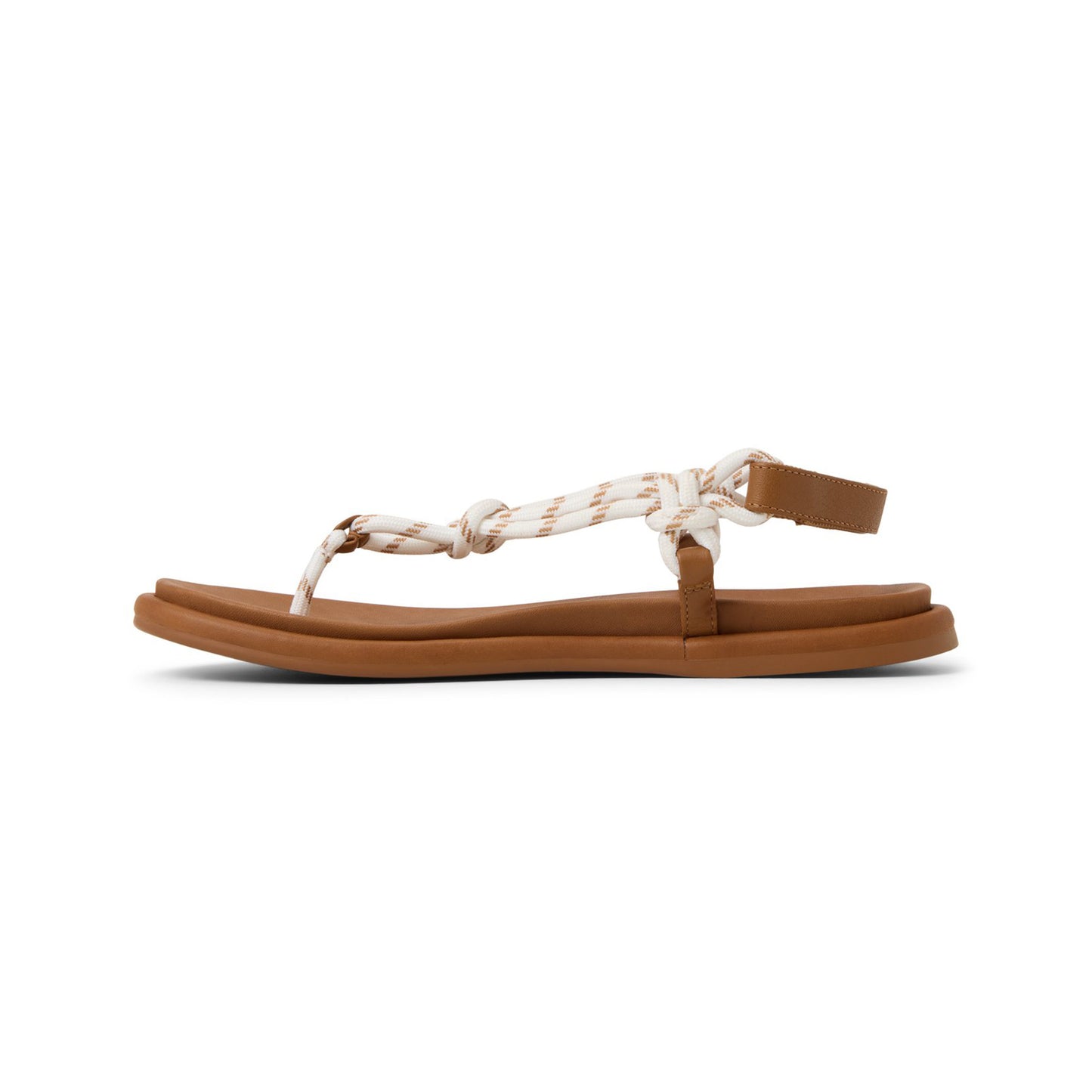 รองเท้าแตะ ผู้หญิง Rope T-Bar Flat Sandal