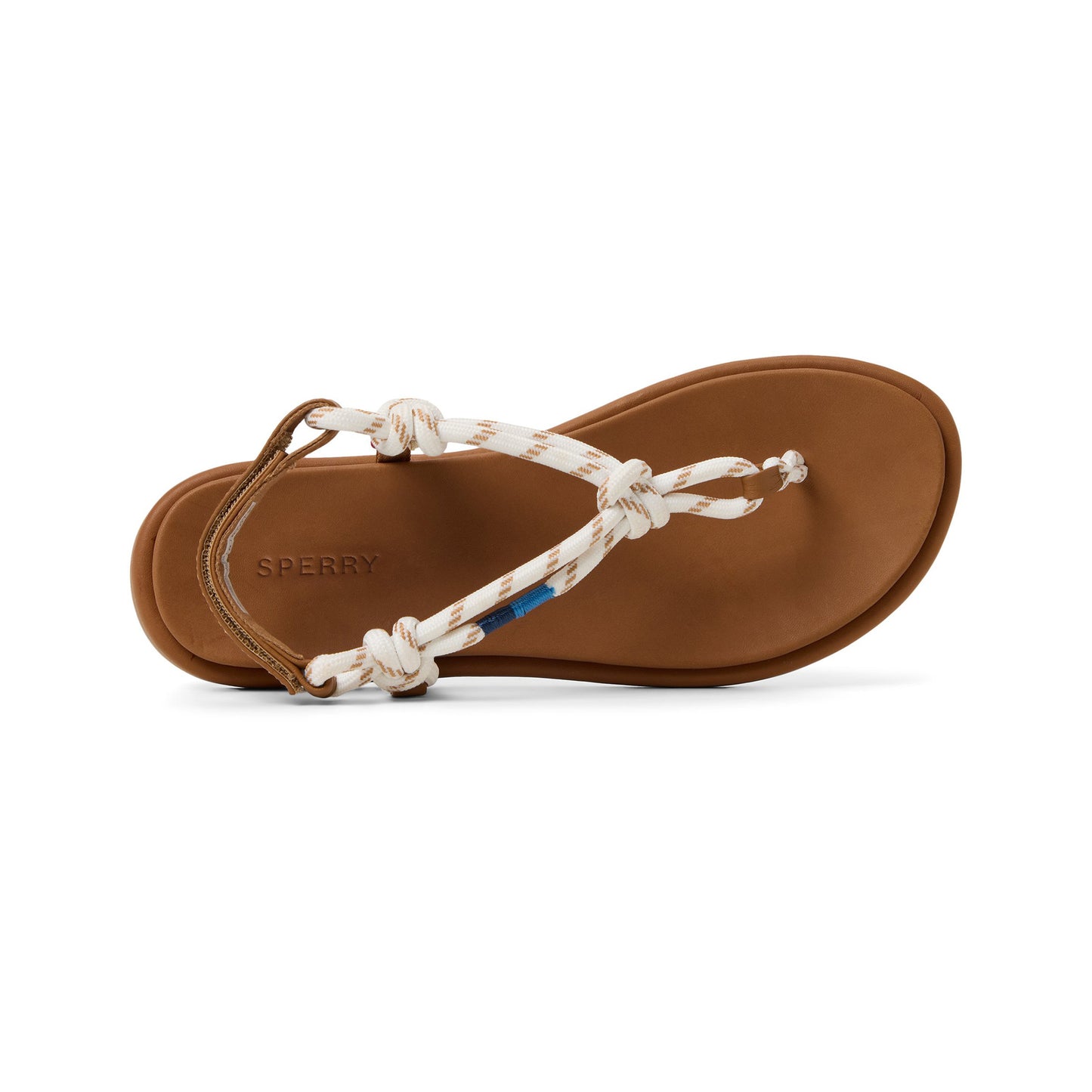 รองเท้าแตะ ผู้หญิง Rope T-Bar Flat Sandal