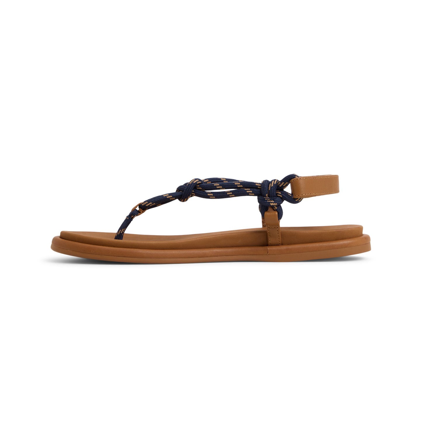 รองเท้าแตะ ผู้หญิง Rope T-Bar Flat Sandal