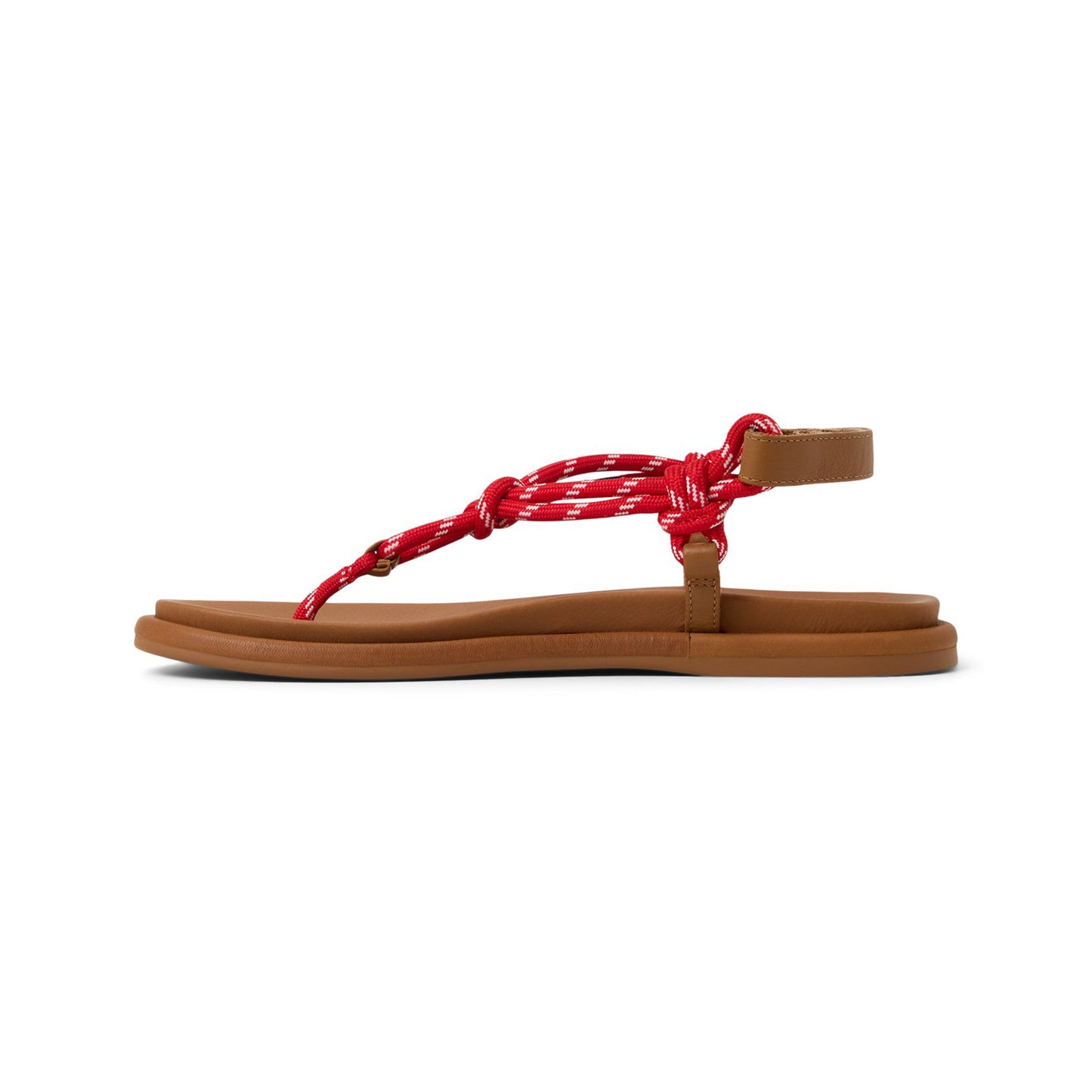 รองเท้าแตะ ผู้หญิง Rope T-Bar Flat Sandal