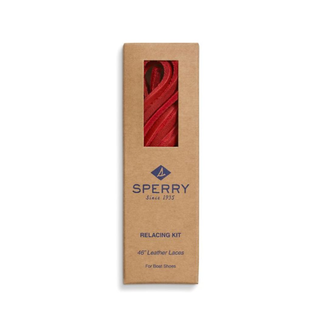 เชือกผูกรองเท้า Unisex Sperry Scarlet Red Leather Laces