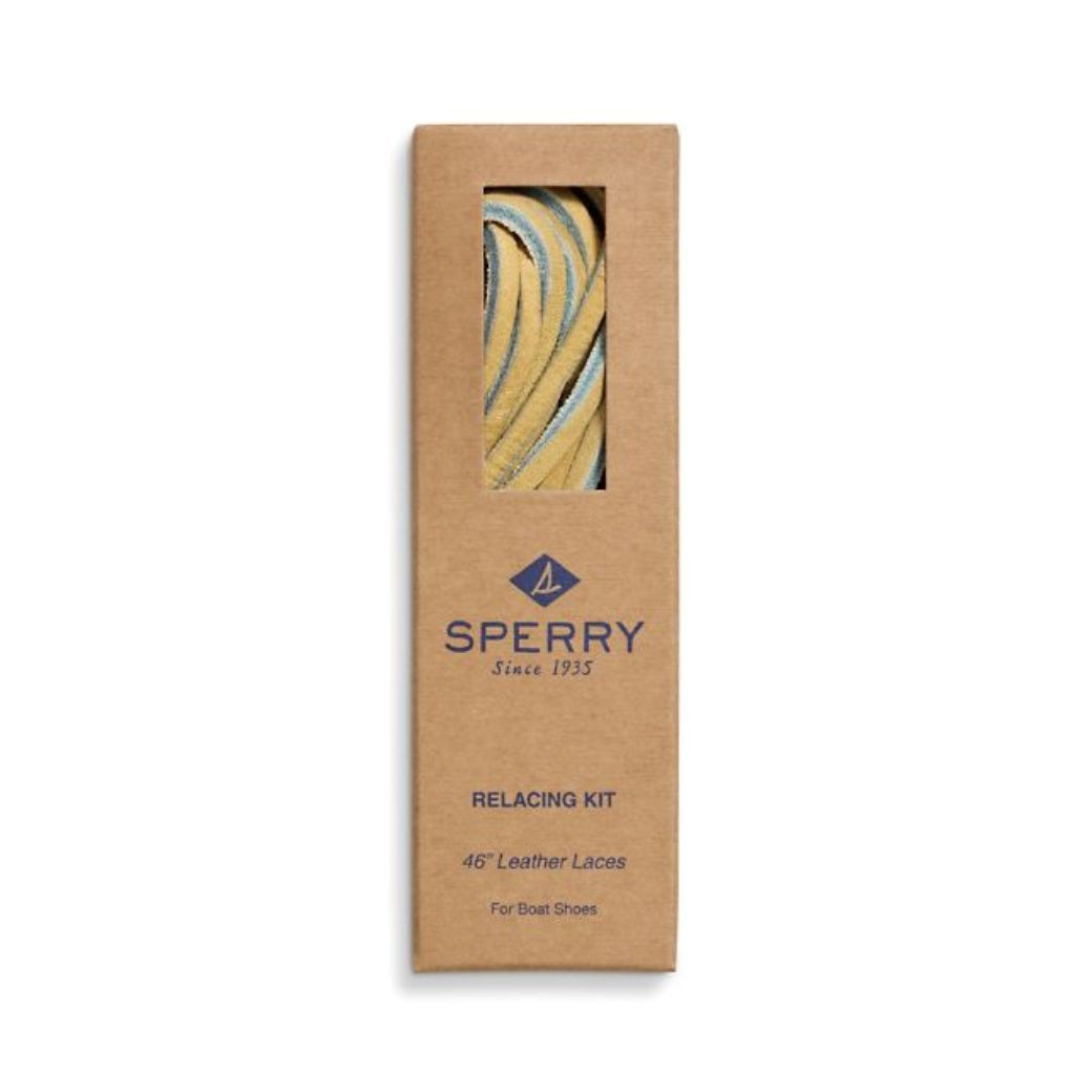 เชือกผูกรองเท้า Unisex Sperry Tan Leather Lace & Needle Kit