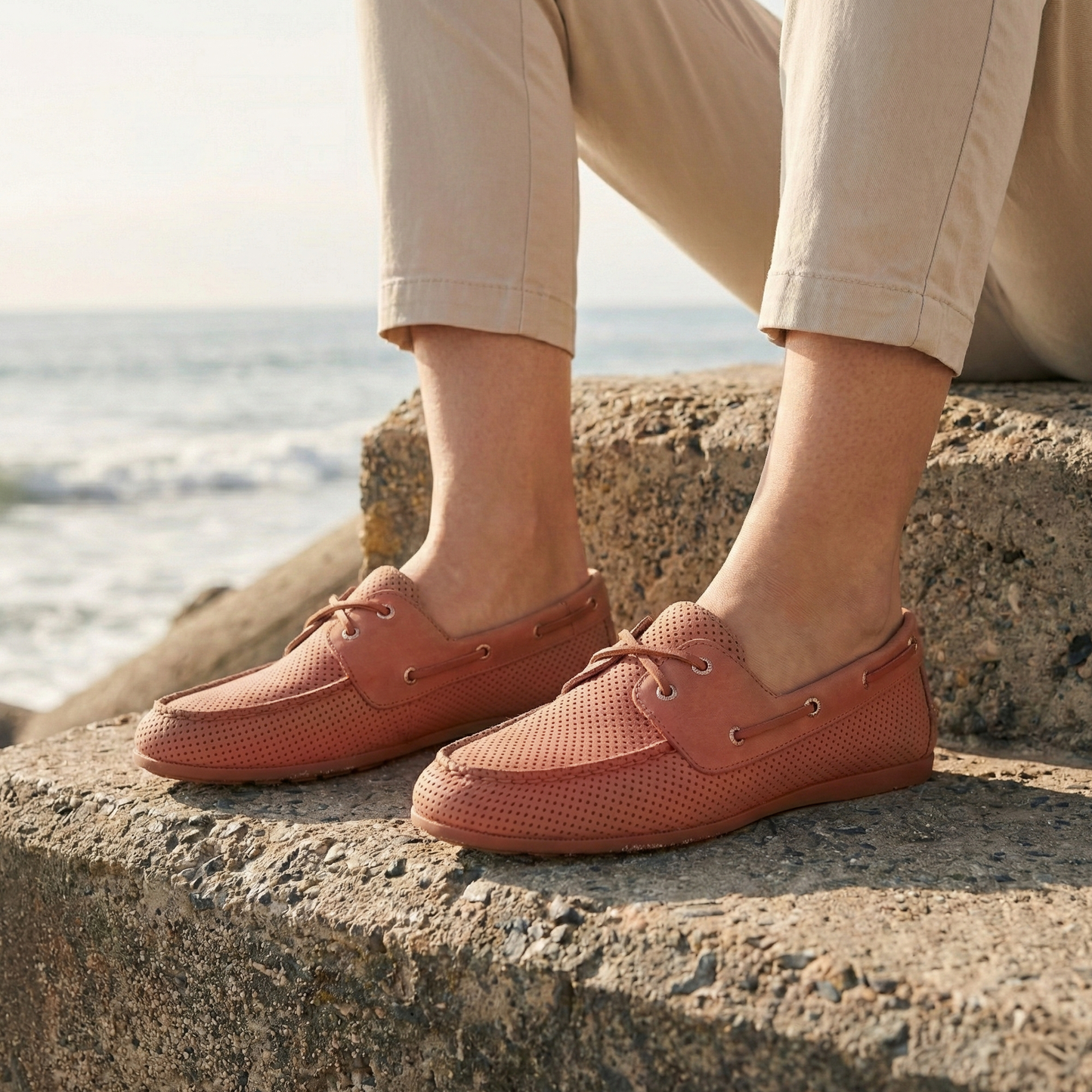 รองเท้าหนังแบบสวม ผู้หญิง Slim Boat