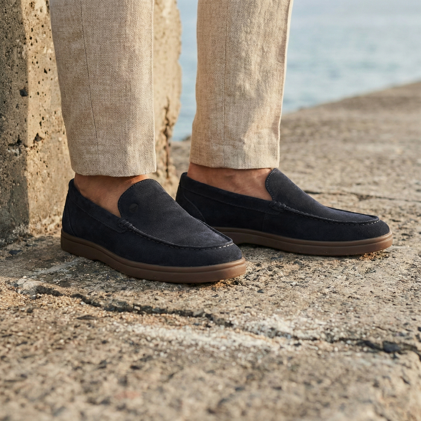 รองเท้าโลฟเฟอร์ ผู้ชาย Crew Suede Loafer