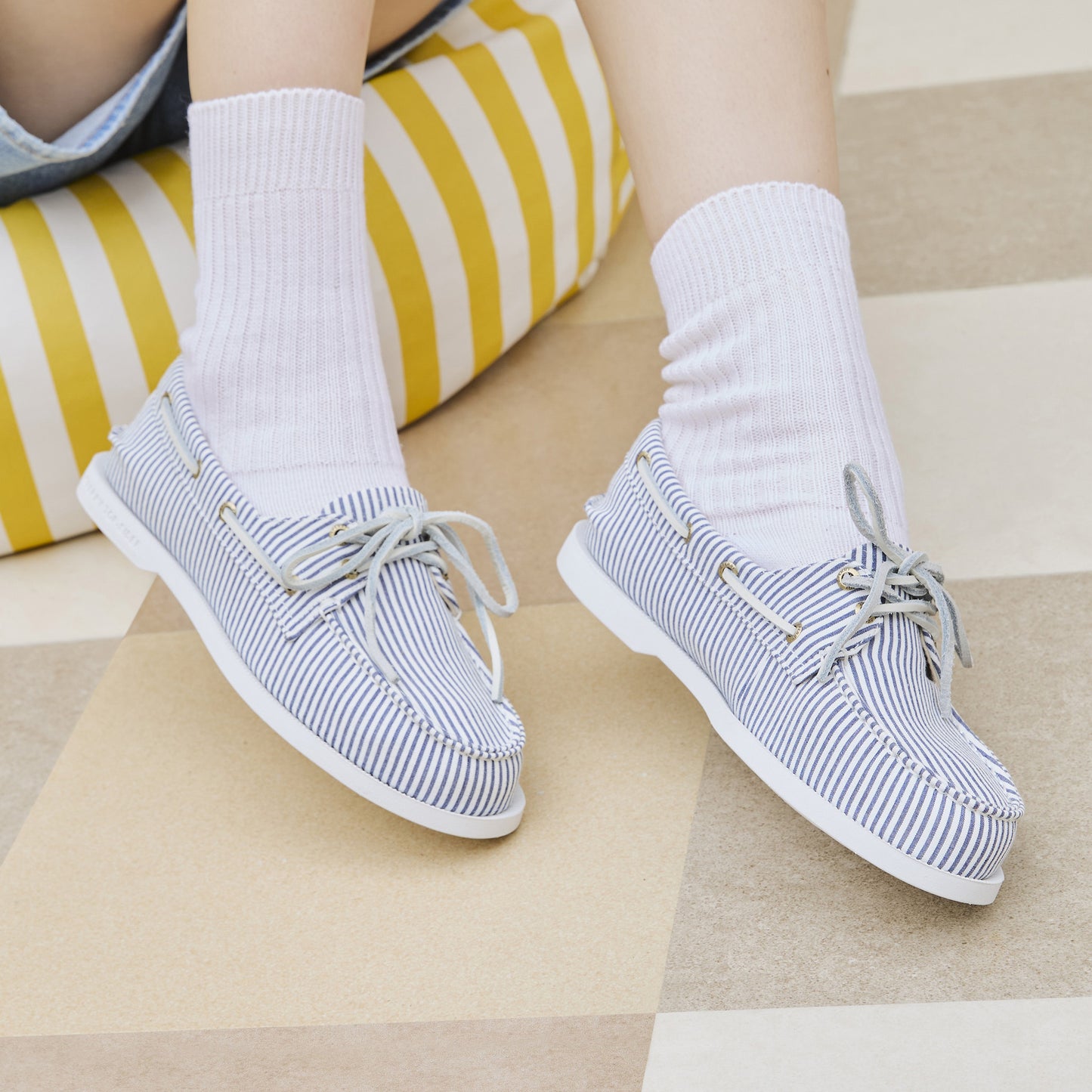 รองเท้าหนังแบบสวม ผู้หญิง Authentic Original™ 2-Eye Lite