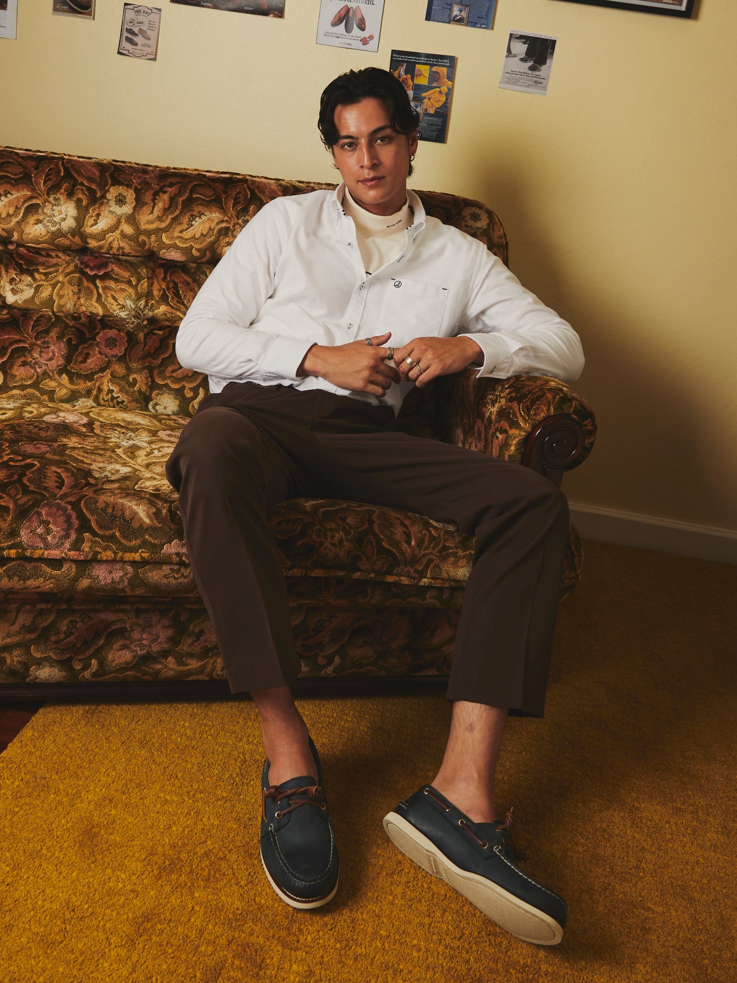 เสื้อเชิ้ต ผู้ชาย Essential Oxford Shirt LS