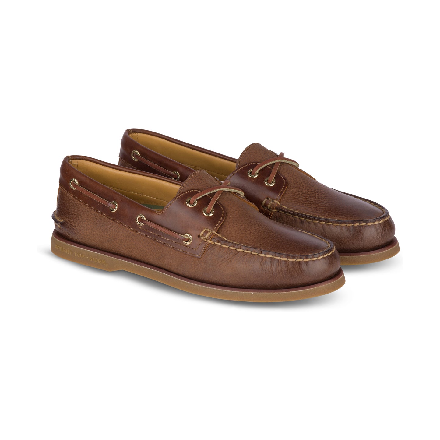 Men's Gold Authentic Original™ 2-Eye Titan Leather Slip-on Shoes