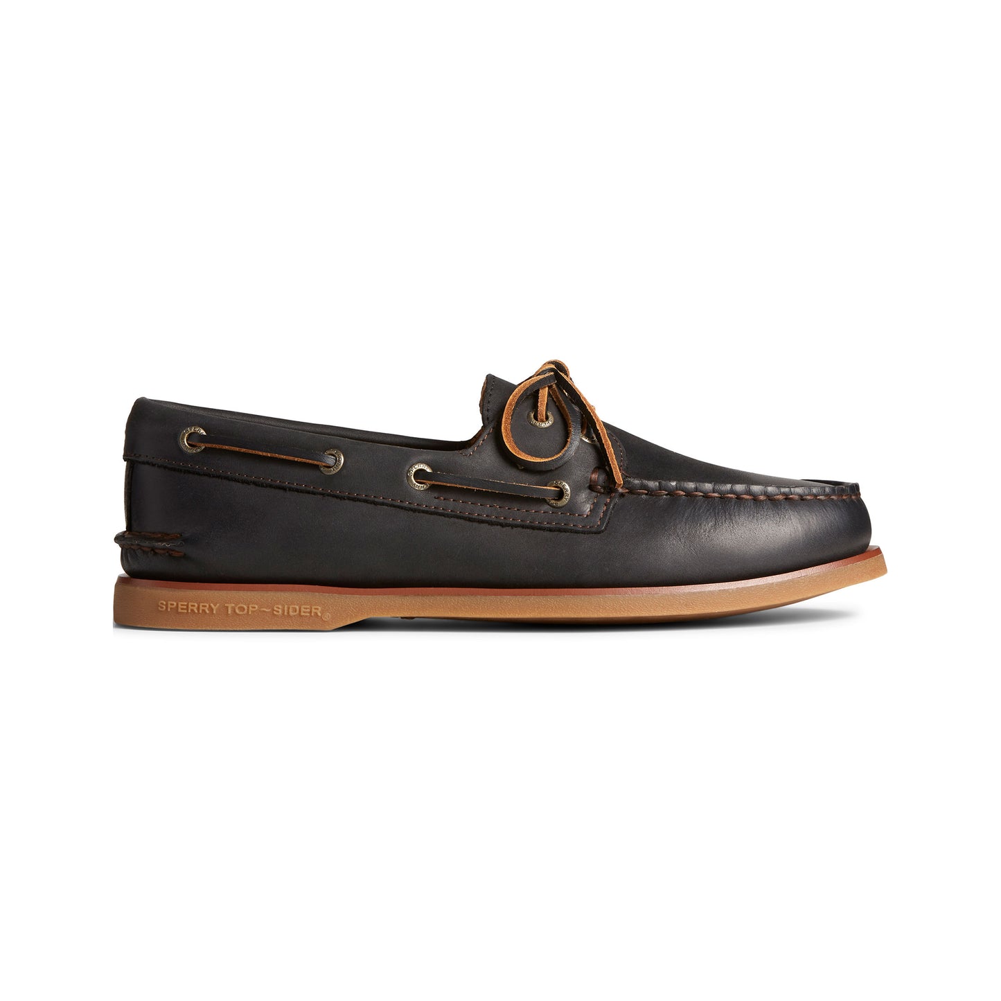 Men's Gold Authentic Original™ 2-Eye Burnished Leather Slip-Ons