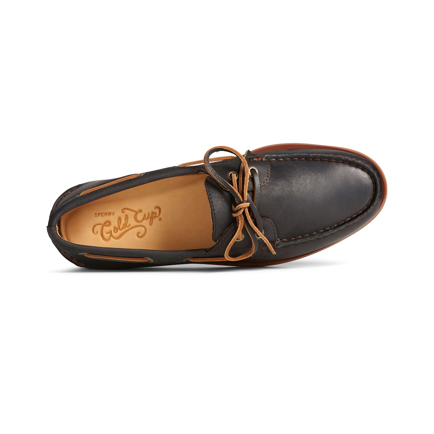 Men's Gold Authentic Original™ 2-Eye Burnished Leather Slip-Ons