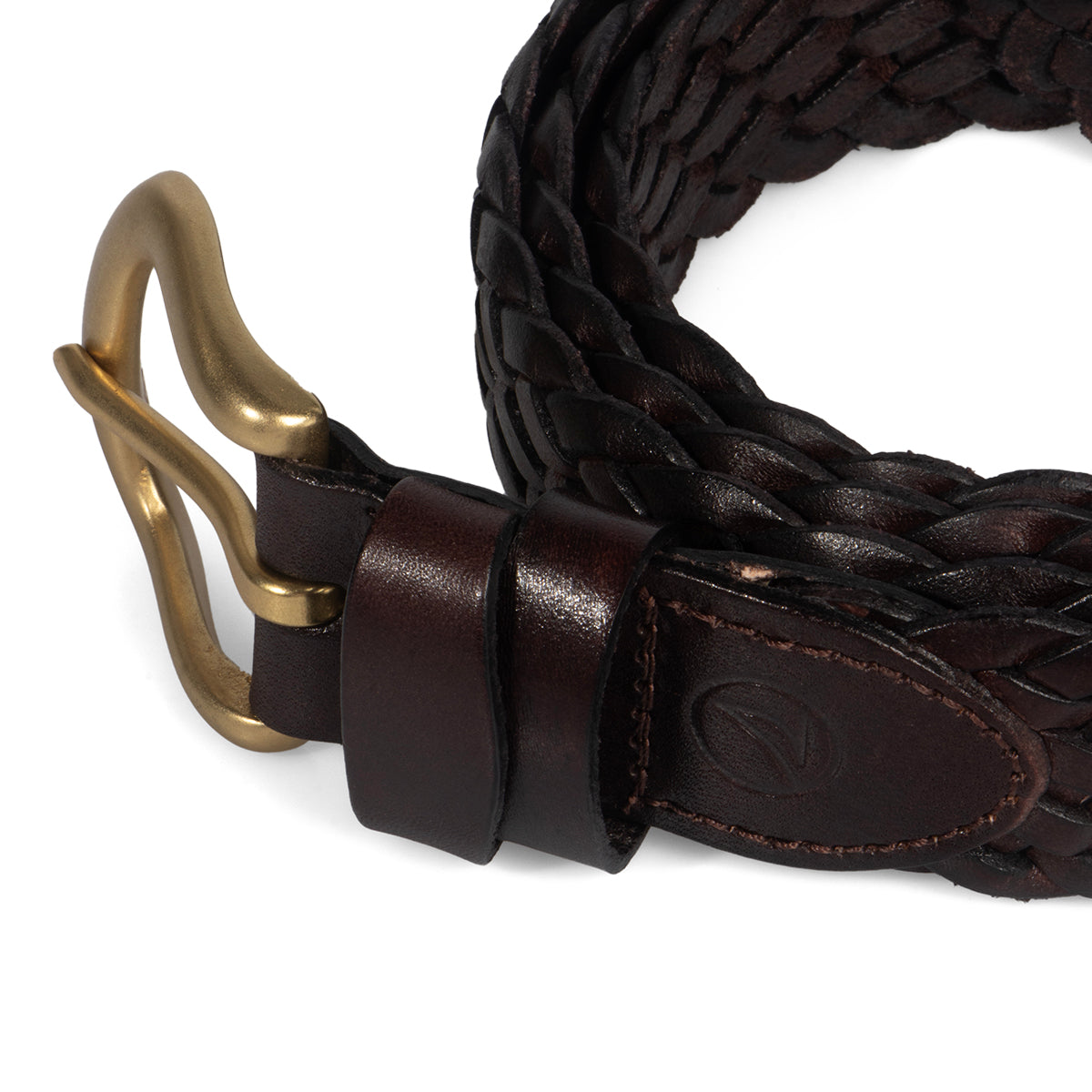 เข็มขัดหนัง ผู้ชาย Woven Leather Belt