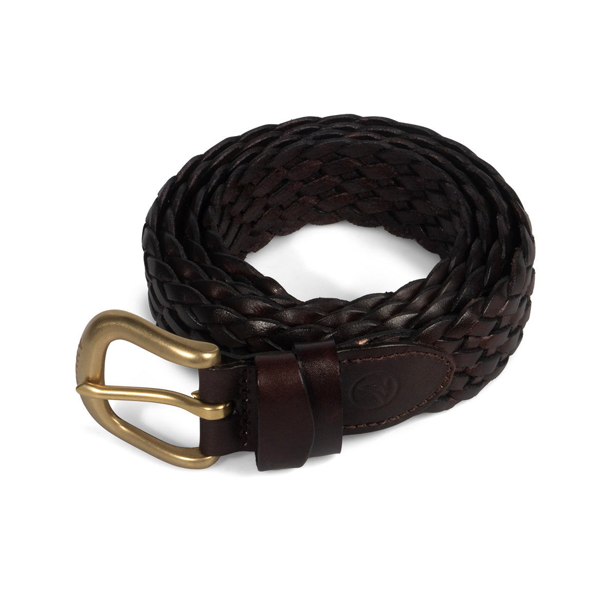 เข็มขัดหนัง ผู้ชาย Woven Leather Belt