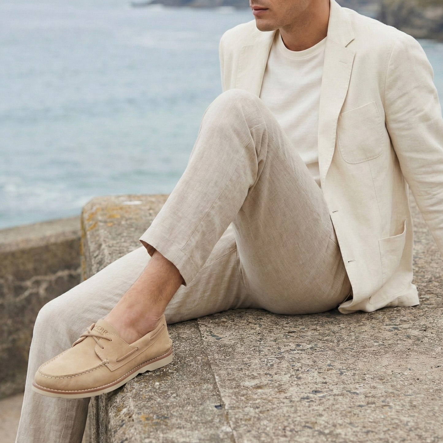 รองเท้าหนังแบบสวม ผู้ชาย Authentic Original™ 2-Eye Ripple