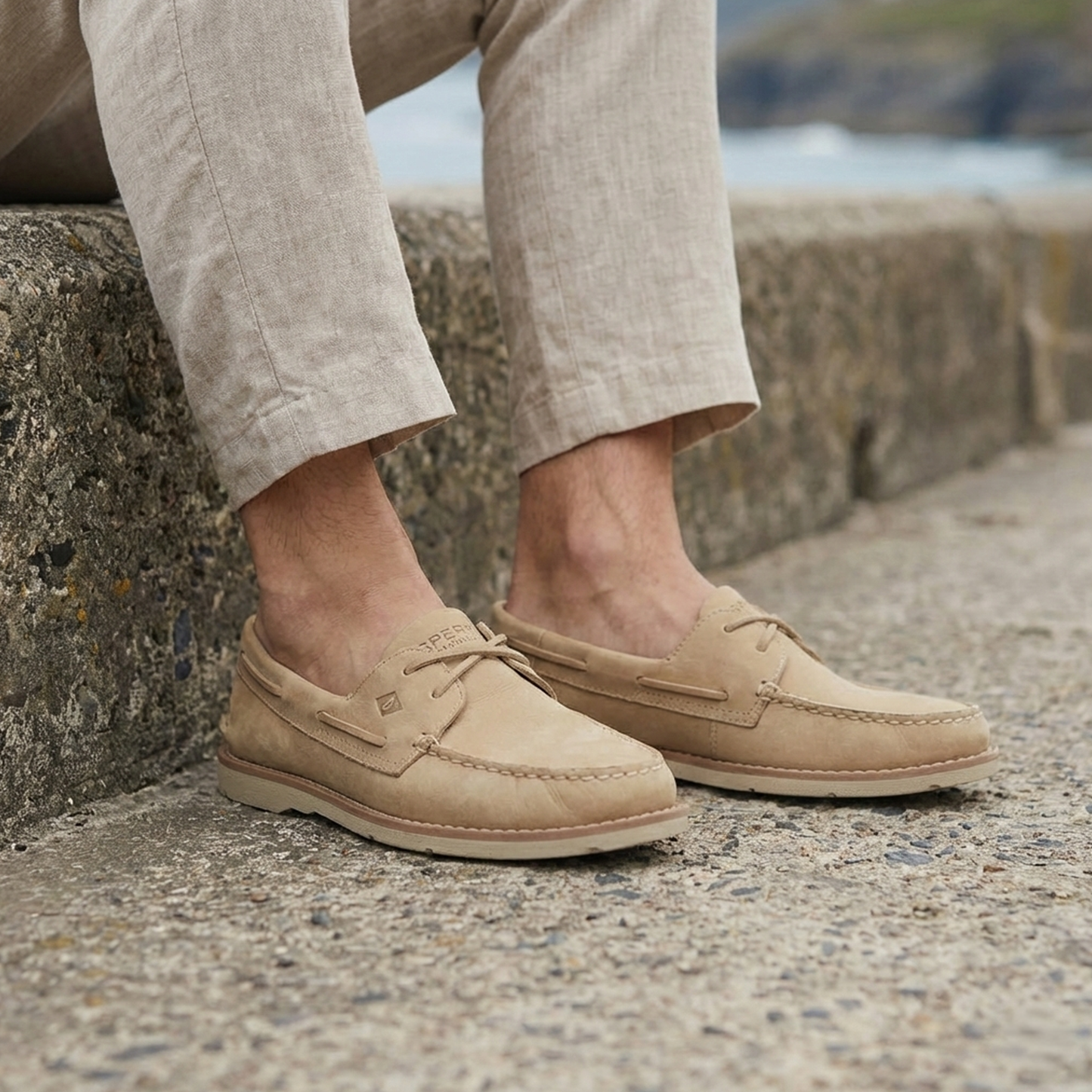 รองเท้าหนังแบบสวม ผู้ชาย Authentic Original™ 2-Eye Ripple