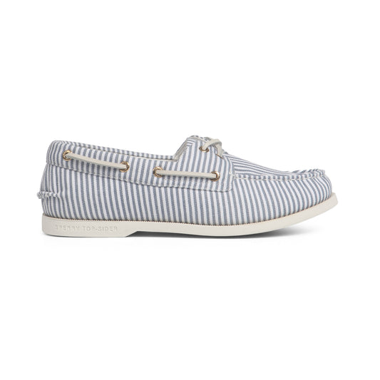 รองเท้าหนังแบบสวม ผู้ชาย Authentic Original™ 2-Eye Plushlite Canvas Stripe