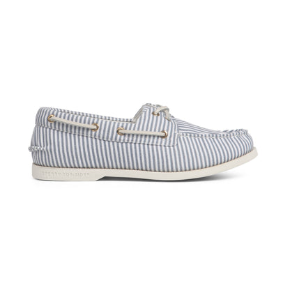 รองเท้าหนังแบบสวม ผู้หญิง Authentic Original™ 2-Eye Plushlite Canvas Stripe