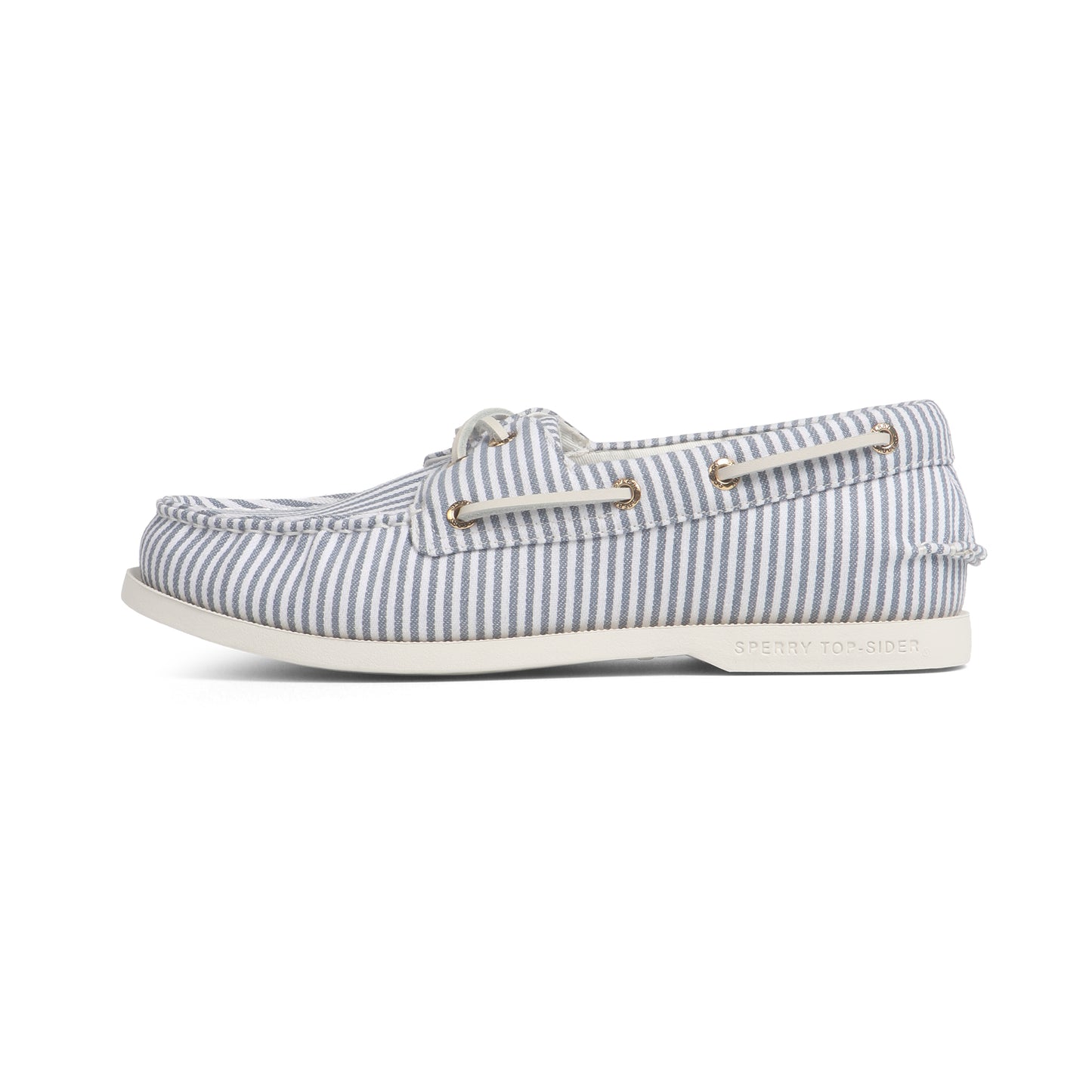 รองเท้าหนังแบบสวม ผู้ชาย Authentic Original™ 2-Eye Plushlite Canvas Stripe