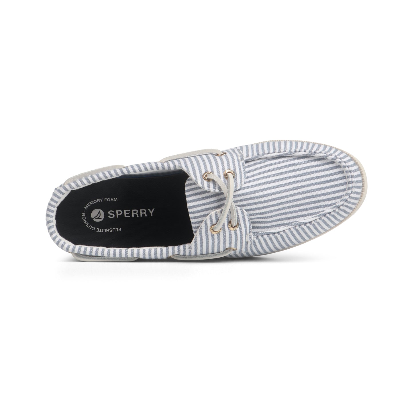 รองเท้าหนังแบบสวม ผู้ชาย Authentic Original™ 2-Eye Plushlite Canvas Stripe