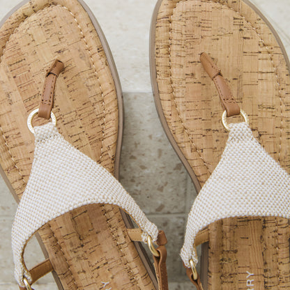 รองเท้าแตะ ผู้หญิง Flat T-Bar Sandal
