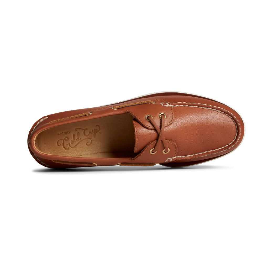 Sperry Gold A O 2 Eye Leather Slip on Shoes Men Brown STS24260