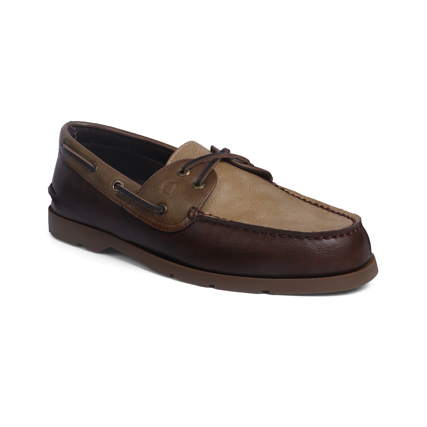 รองเท้าหนังแบบสวม ผู้ชาย Leeward 2-Eye Two-Tone