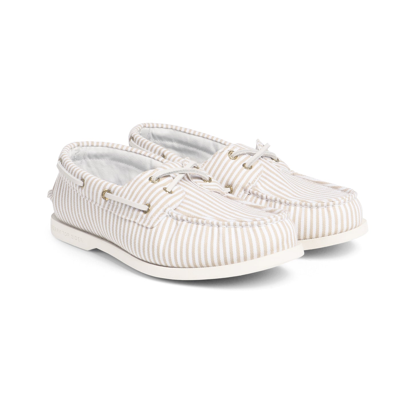 รองเท้าหนังแบบสวม ผู้หญิง Authentic Original™ 2-Eye Plushlite Canvas Stripe
