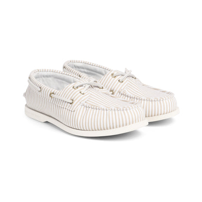 รองเท้าหนังแบบสวม ผู้หญิง Authentic Original™ 2-Eye Plushlite Canvas Stripe