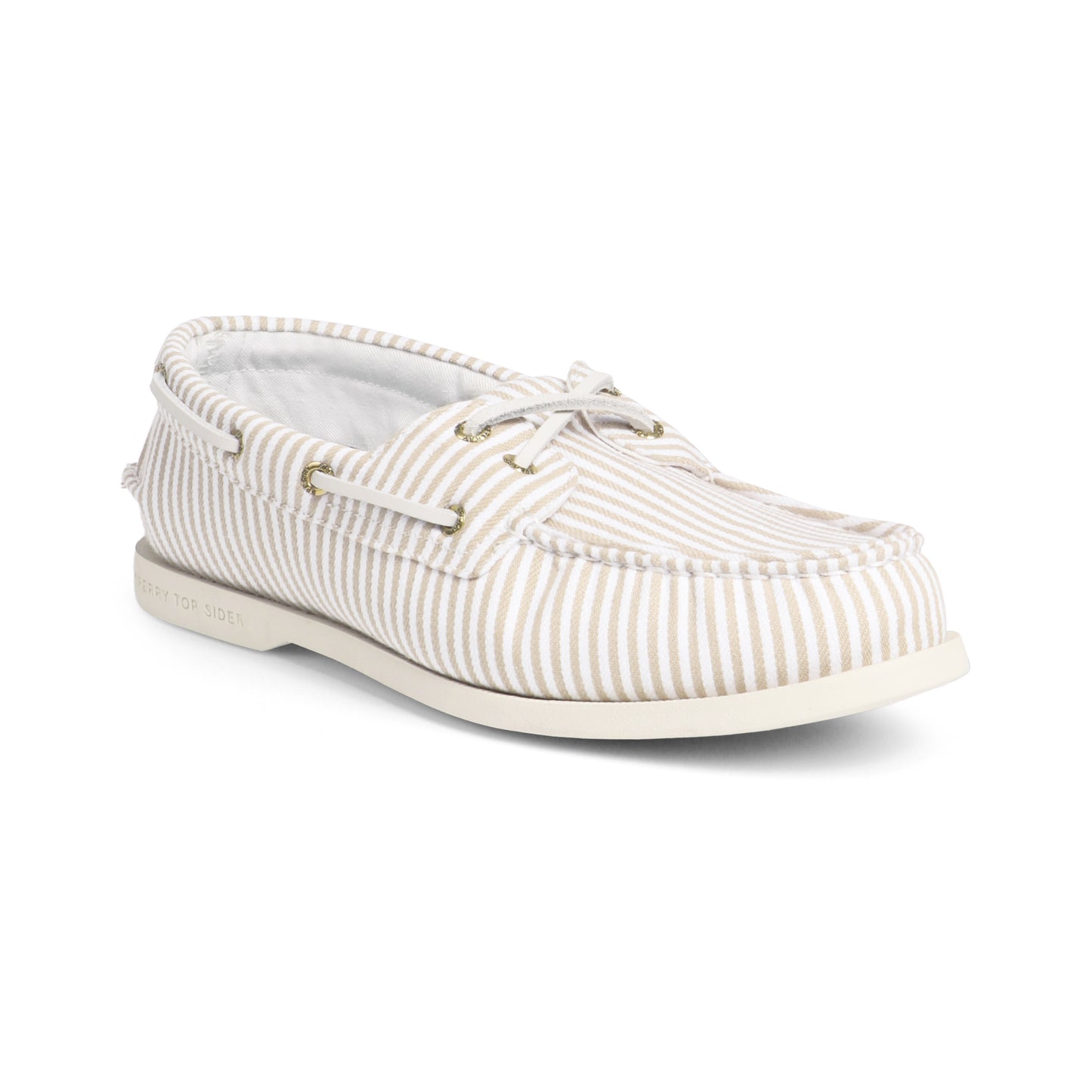 รองเท้าหนังแบบสวม ผู้หญิง Authentic Original™ 2-Eye Plushlite Canvas Stripe