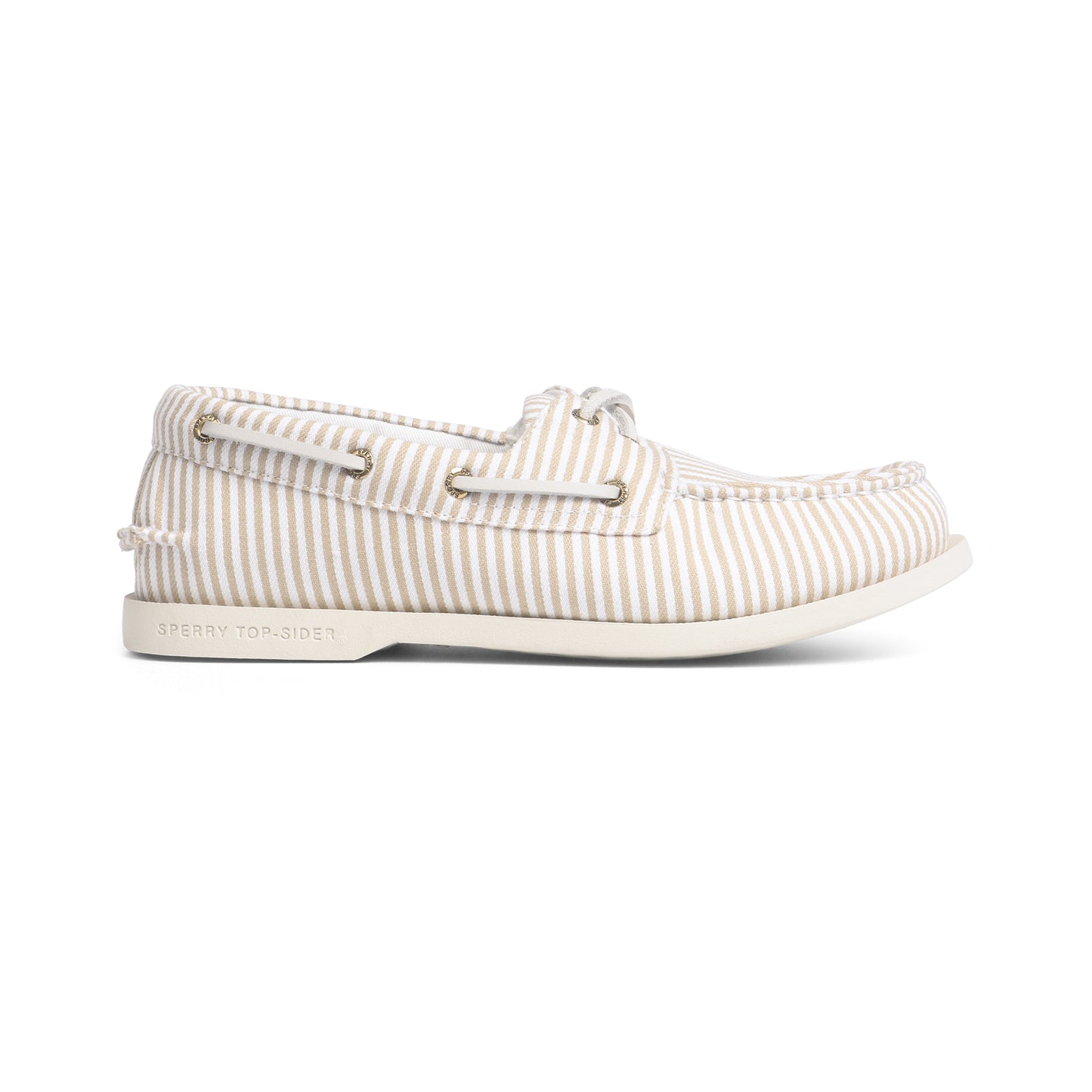 รองเท้าหนังแบบสวม ผู้หญิง Authentic Original™ 2-Eye Plushlite Canvas Stripe