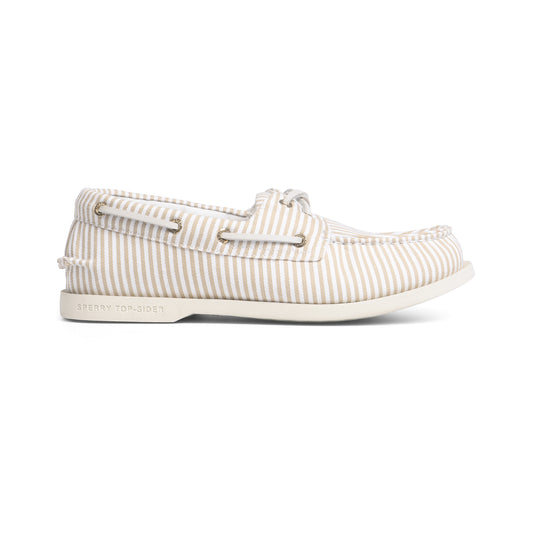 รองเท้าหนังแบบสวม ผู้หญิง Authentic Original™ 2-Eye Plushlite Canvas Stripe