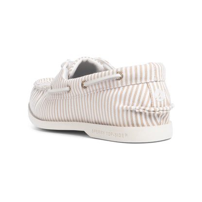 รองเท้าหนังแบบสวม ผู้หญิง Authentic Original™ 2-Eye Plushlite Canvas Stripe