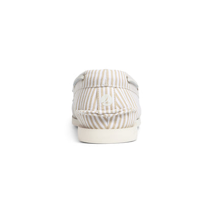 รองเท้าหนังแบบสวม ผู้หญิง Authentic Original™ 2-Eye Plushlite Canvas Stripe