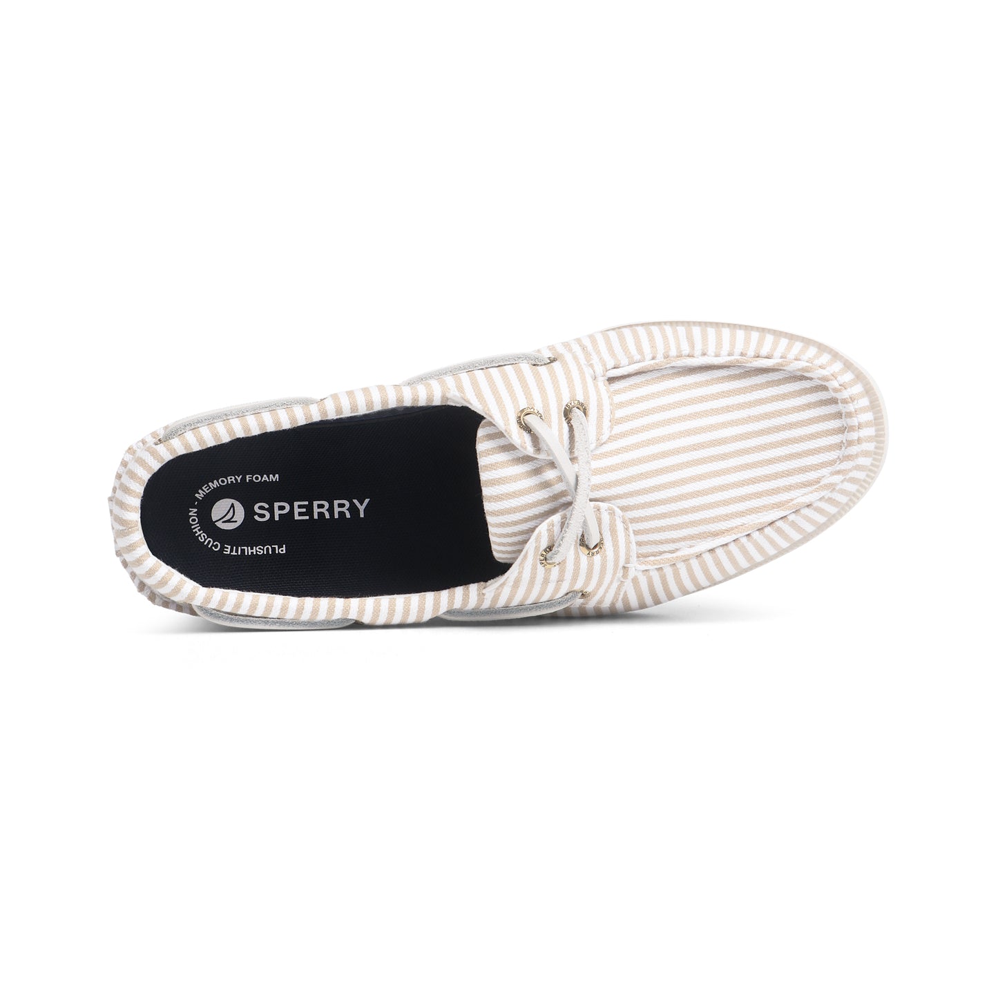 รองเท้าหนังแบบสวม ผู้หญิง Authentic Original™ 2-Eye Plushlite Canvas Stripe