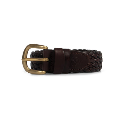 เข็มขัดหนัง ผู้ชาย Woven Leather Belt